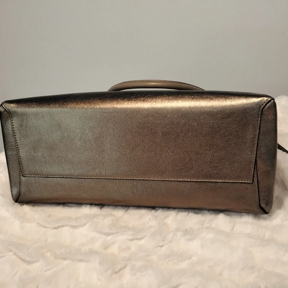Coach Borough Bag in Metallic Leather (C1420 F32323) large - Picture 10 of 12